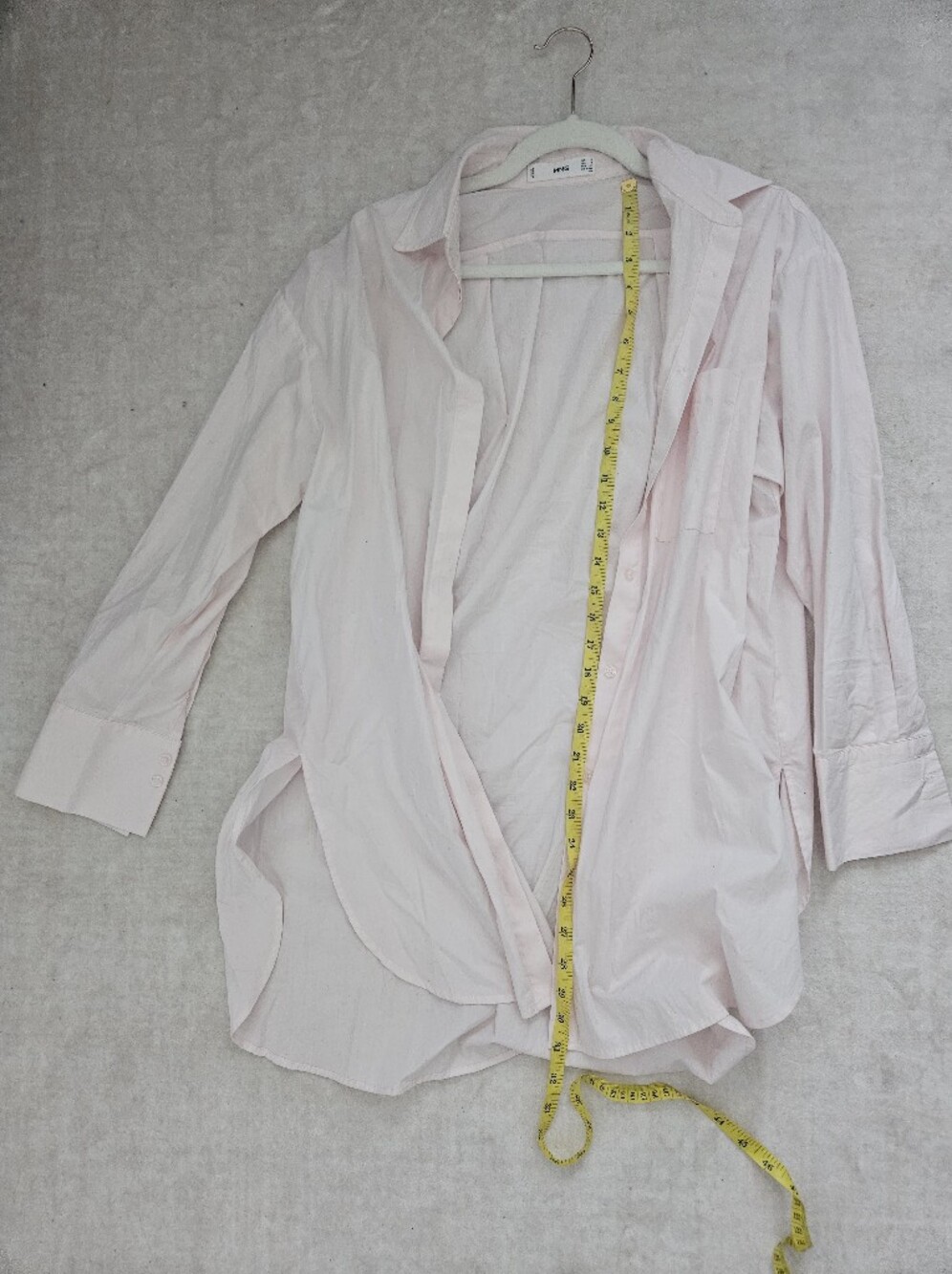 Mango Light Pink Button-Down Shirt
